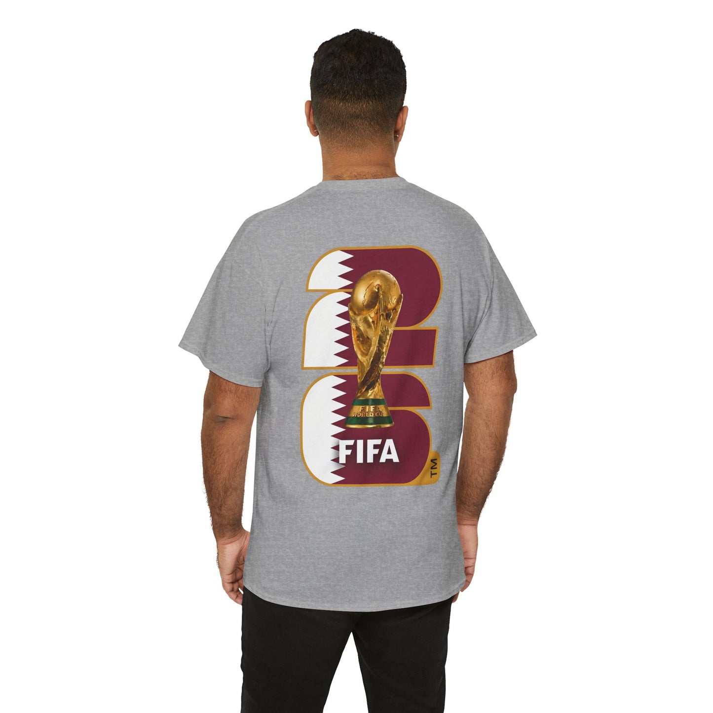 Qatar 2026 FIFA World Cup Fan Edition – Front Crest & Championship Back Graphic T-Shirt