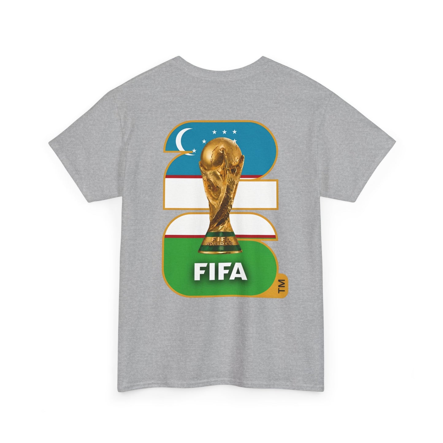 Uzbekistan 2026 FIFA World Cup Fan Edition – Front Crest & Championship Back Graphic T‑Shirt