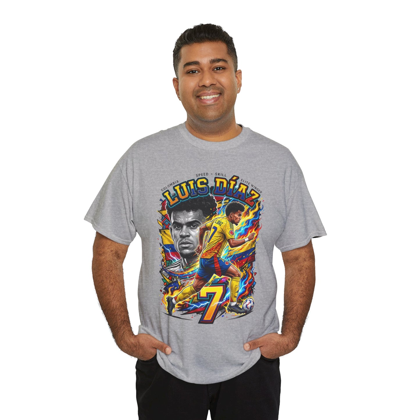 Luis Díaz #7 – Colombian Lightning T‑Shirt