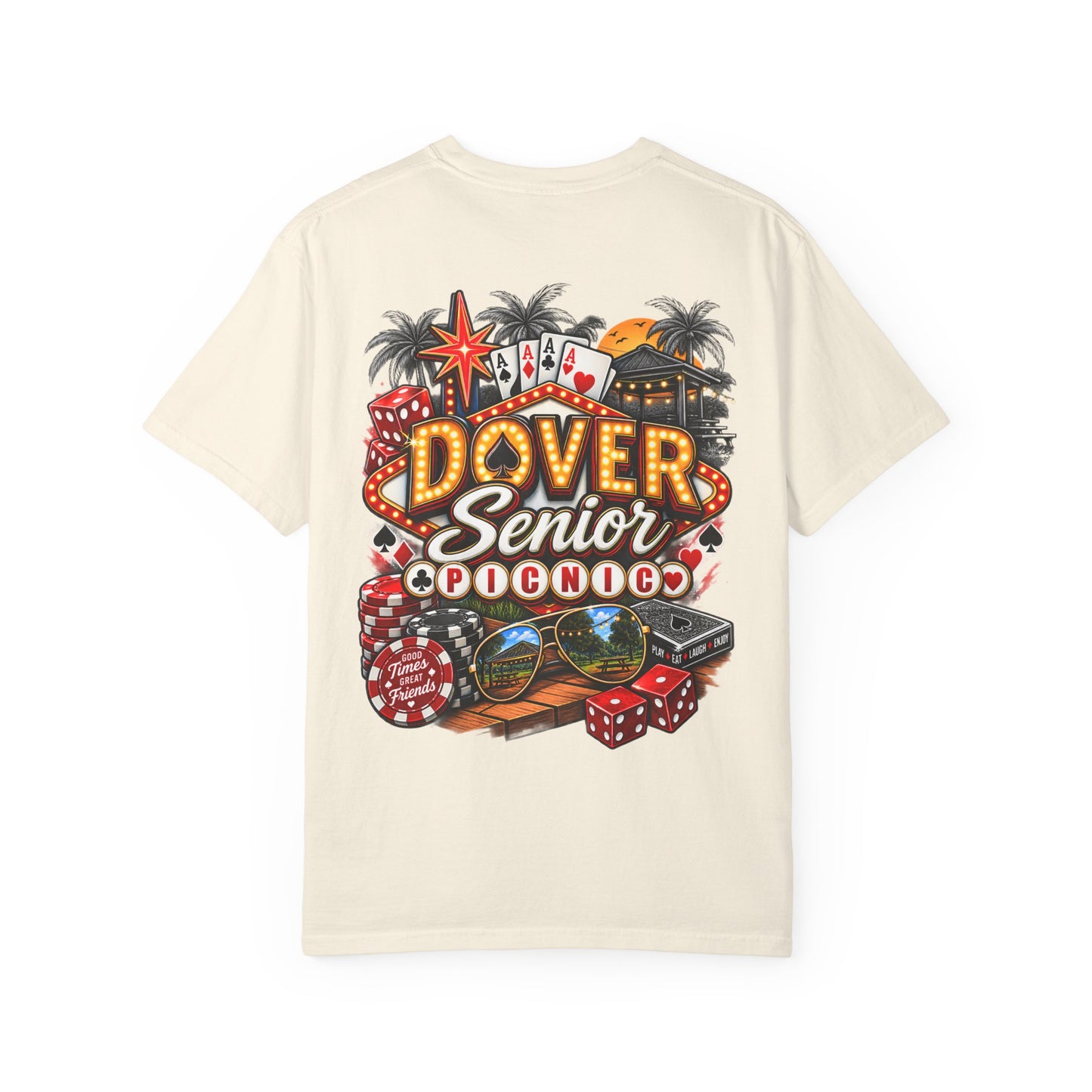 Dover Senior Picnic – Vegas Nights Casino-Inspired Event T-Shirt