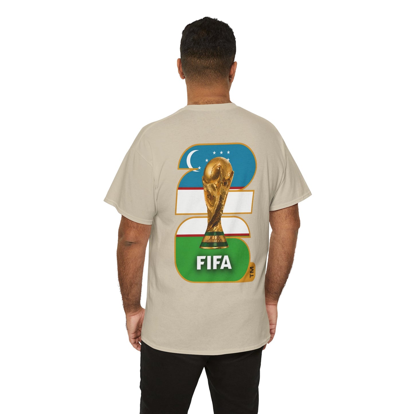 Uzbekistan 2026 FIFA World Cup Fan Edition – Front Crest & Championship Back Graphic T‑Shirt
