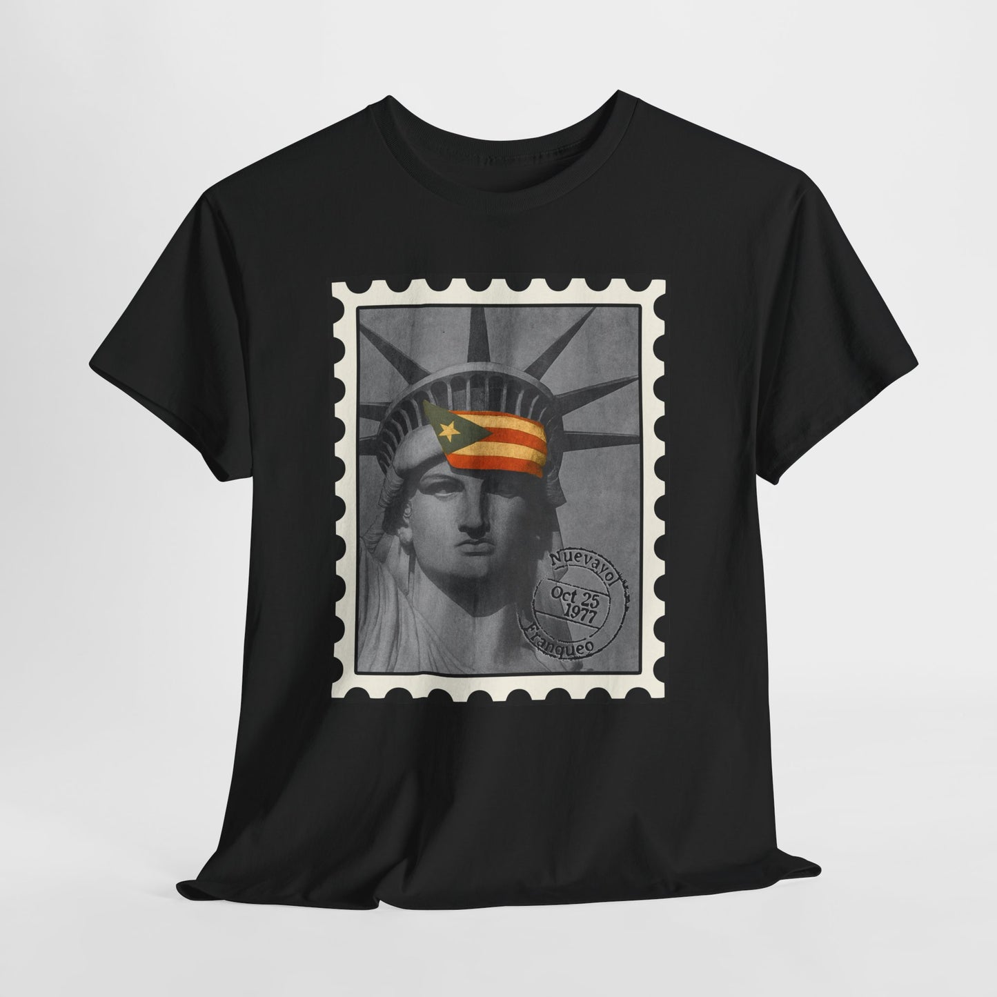Statue of Liberty Protest Tee — "Liberty Under Protest" Puerto Rican Heritage Shirt