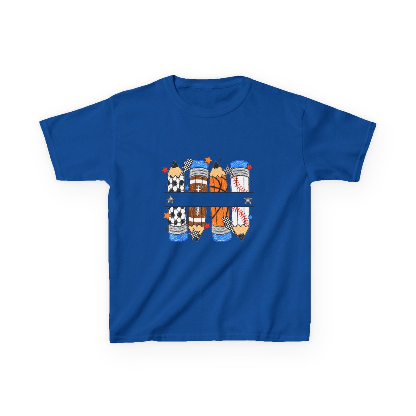 School Days Sports & Creativity Kids T-Shirt – Back to School Pencil Design