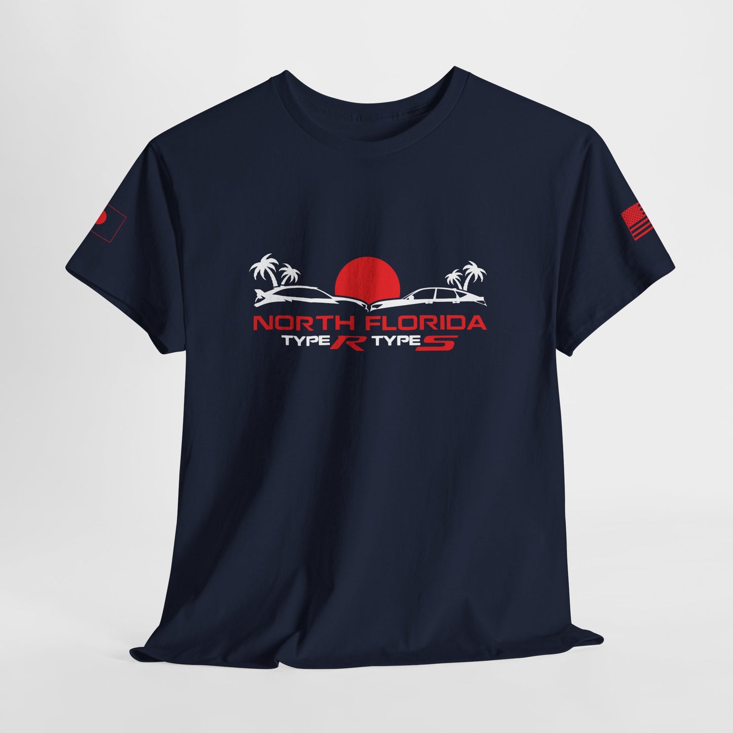 North Florida Type R Types T-Shirt — Retro Sunset Palm Beach Car Tee