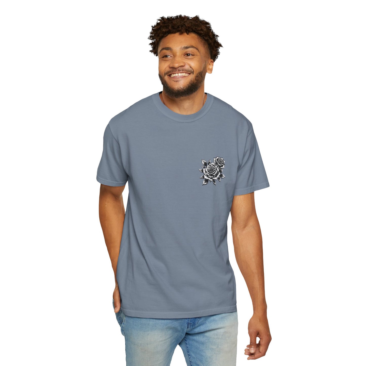 T-Shirt - Vintage Virgin Mary & Roses Graphic Tee