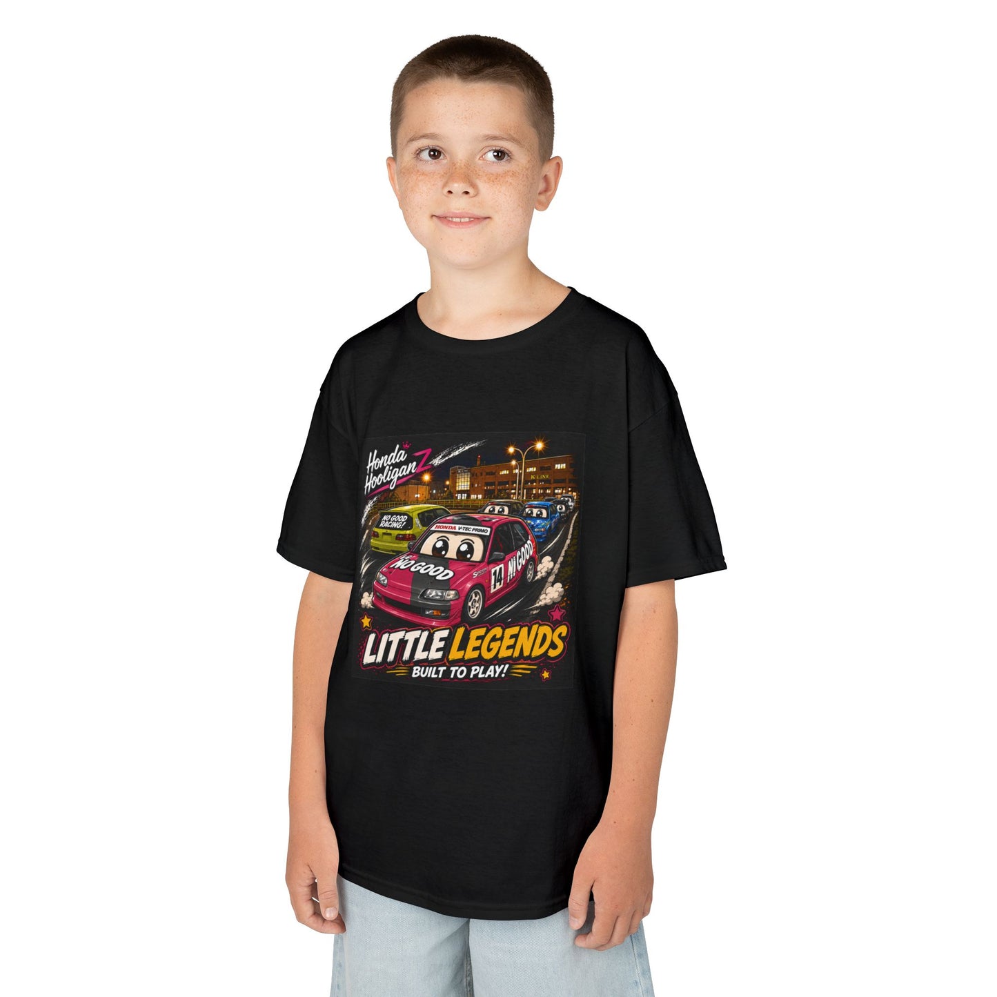 Kids Tee — 'Little Legends: Built to Play' Vintage Race Car Graphic