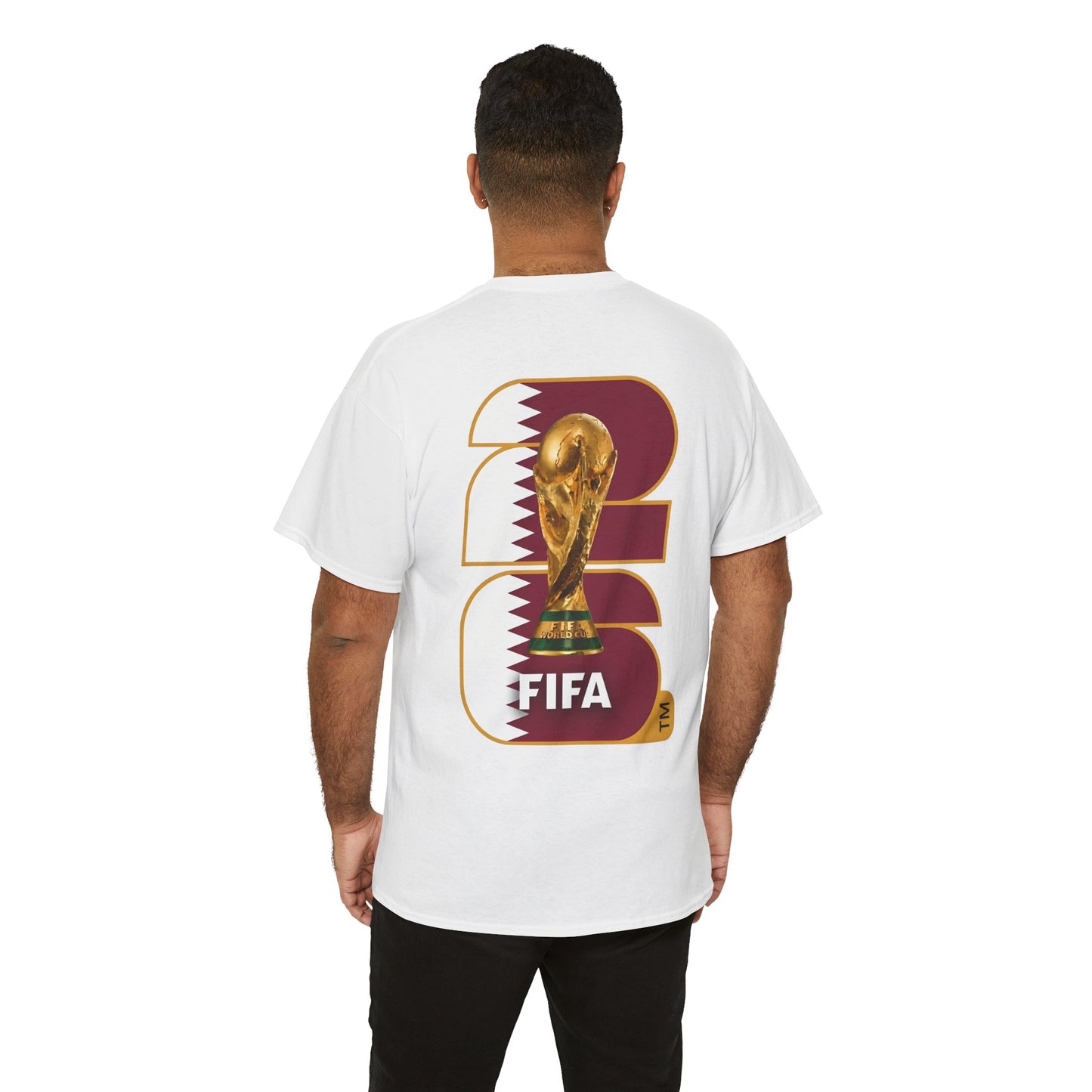 Qatar 2026 FIFA World Cup Fan Edition – Front Crest & Championship Back Graphic T-Shirt