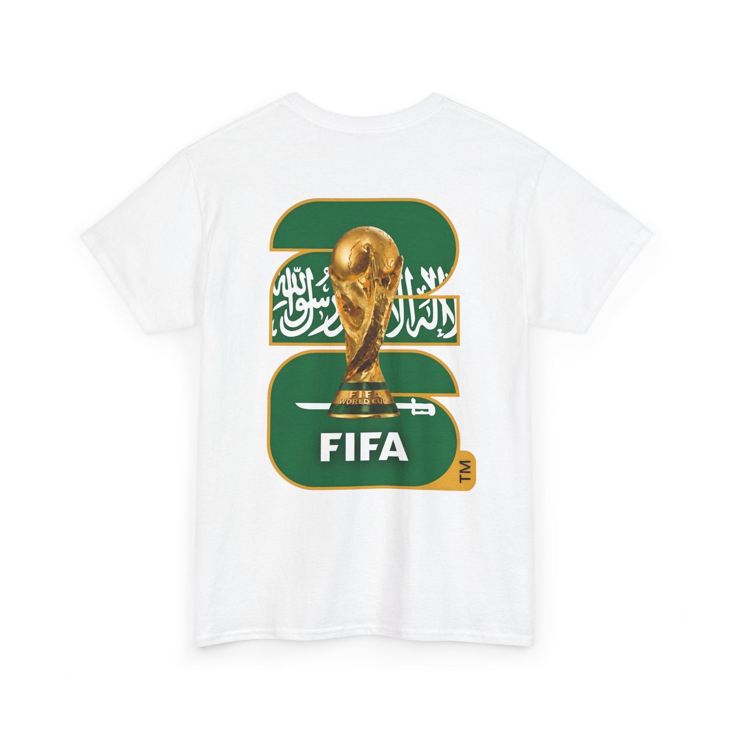 Saudi Arabia 2026 FIFA World Cup Fan Edition – Front Crest & Championship Back Graphic T‑Shirt