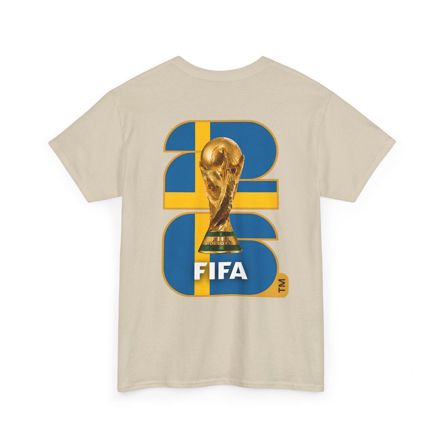 Sweden 2026 FIFA World Cup Fan Edition – Front Crest & Championship Back Graphic T-Shirt