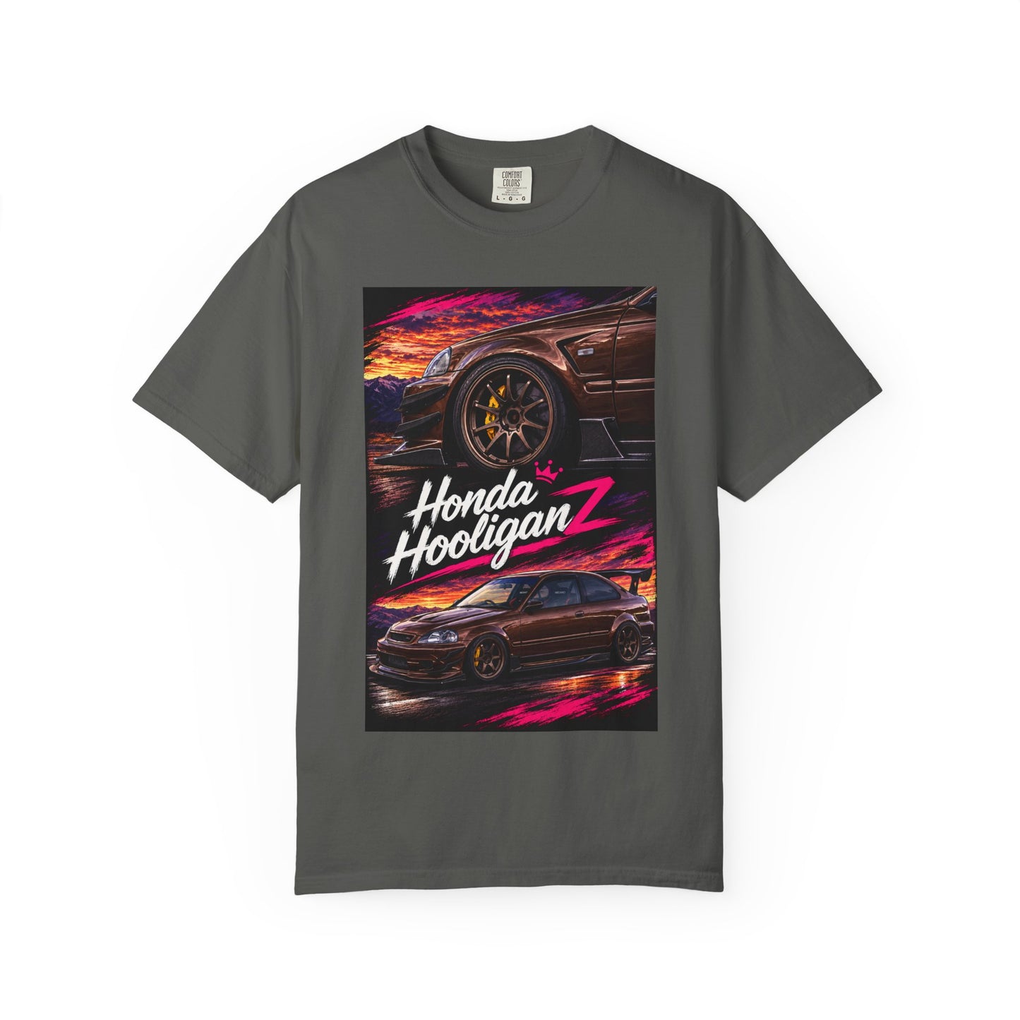 Honda HooliganZ T‑Shirt — Neon Coupe Graphic Tee