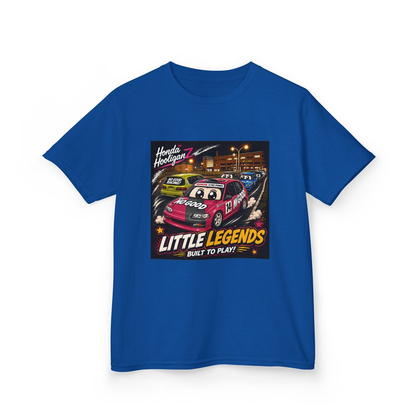 Kids Tee — 'Little Legends: Built to Play' Vintage Race Car Graphic