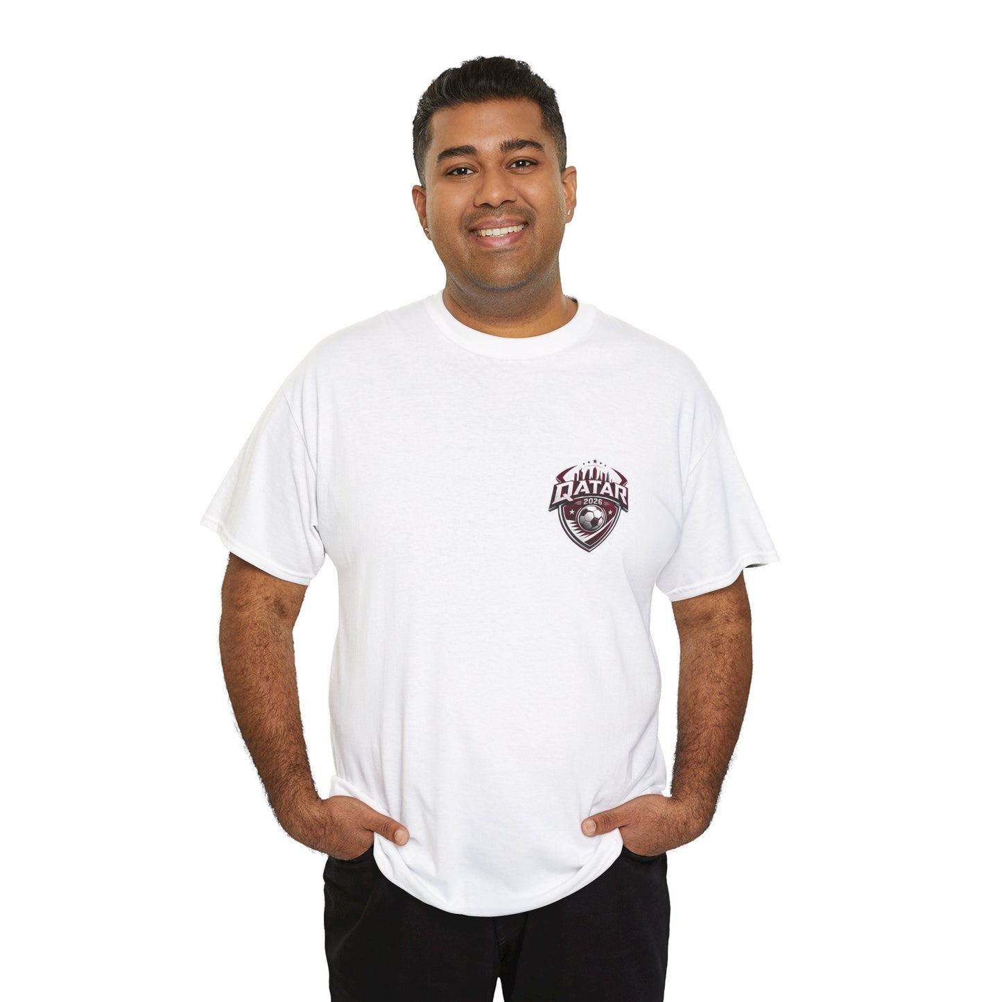 Qatar 2026 FIFA World Cup Fan Edition – Front Crest & Championship Back Graphic T-Shirt