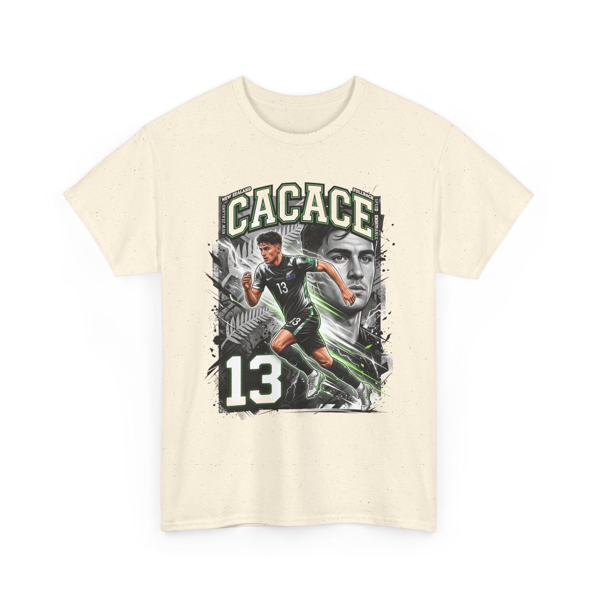 Cacace #13 – Kiwi Fullback Fury T-Shirt