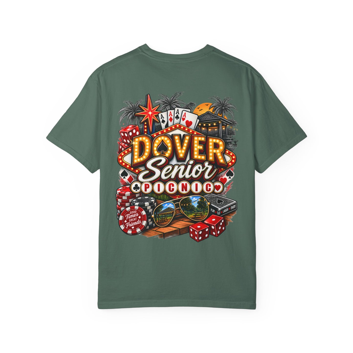 Dover Senior Picnic – Vegas Nights Casino-Inspired Event T-Shirt