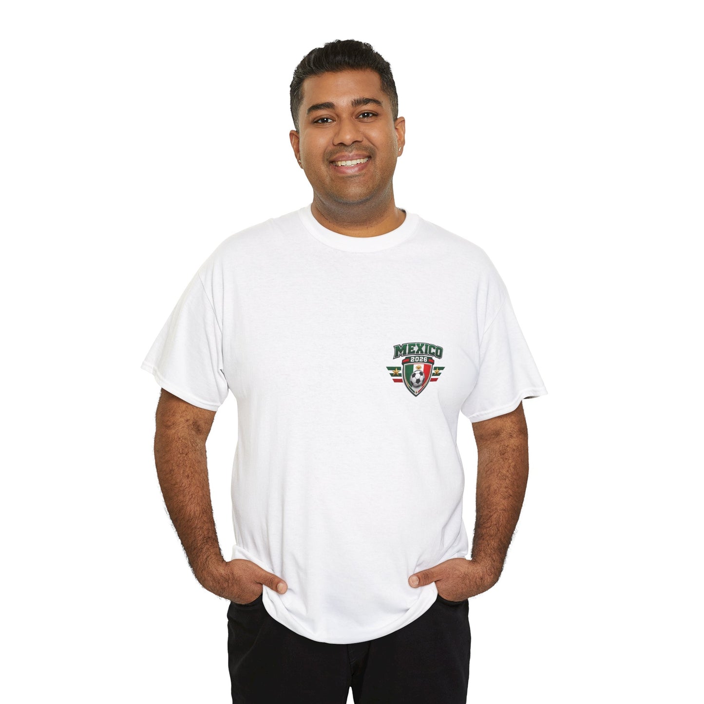 Mexico 2026 FIFA World Cup Fan Edition – Front Crest & Championship Back Graphic T-Shirt