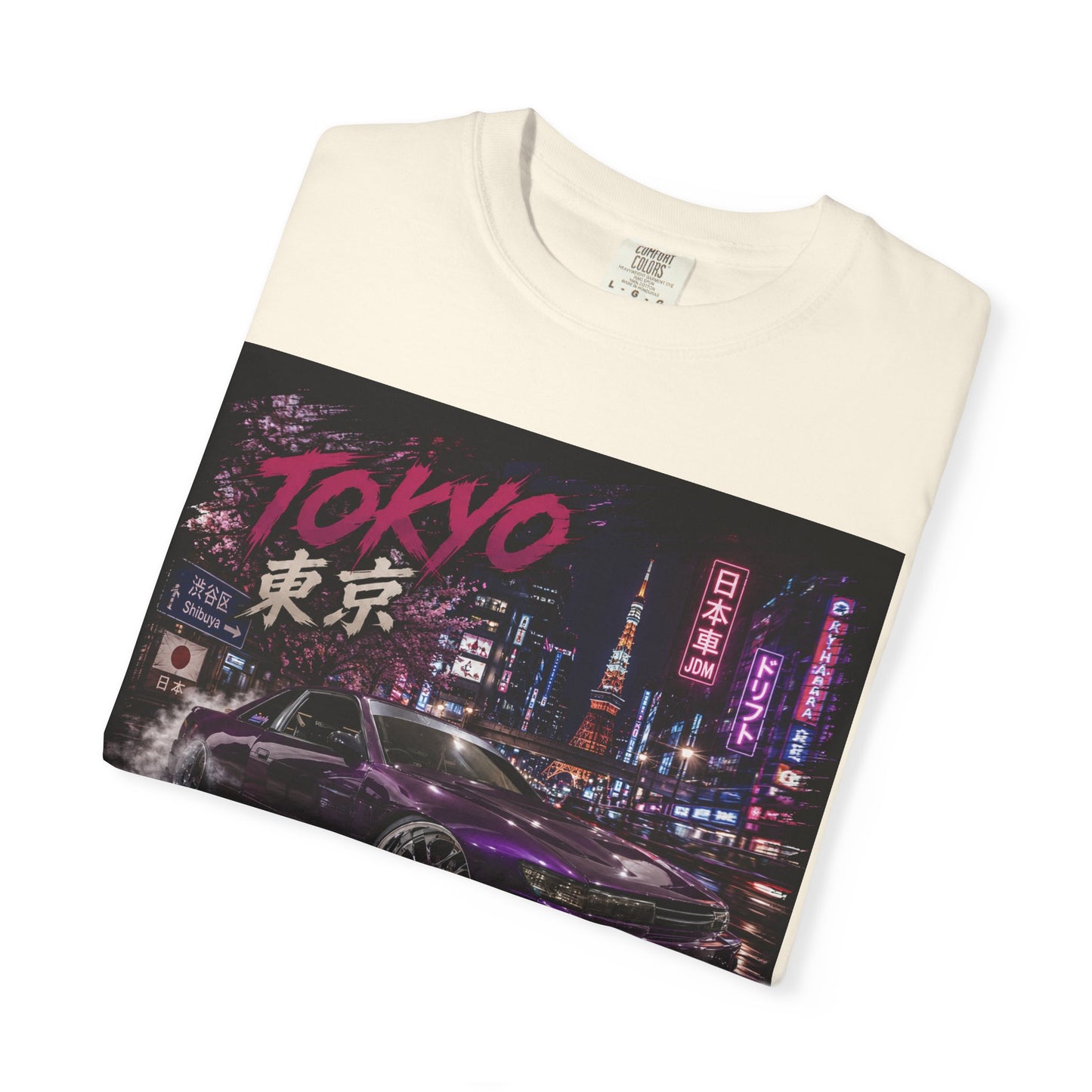 Tokyo Nightstreet Car T-Shirt — Neon JDM Retro Racing Tee