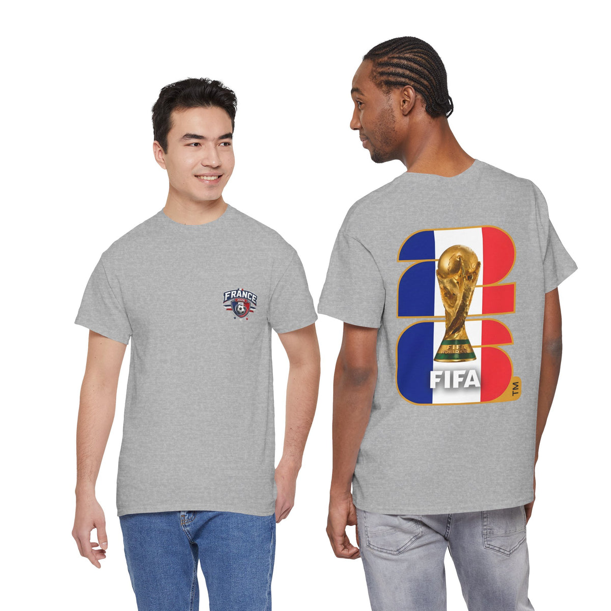 France 2026 FIFA World Cup Fan Edition – Front Crest & Championship Back Graphic T‑Shirt