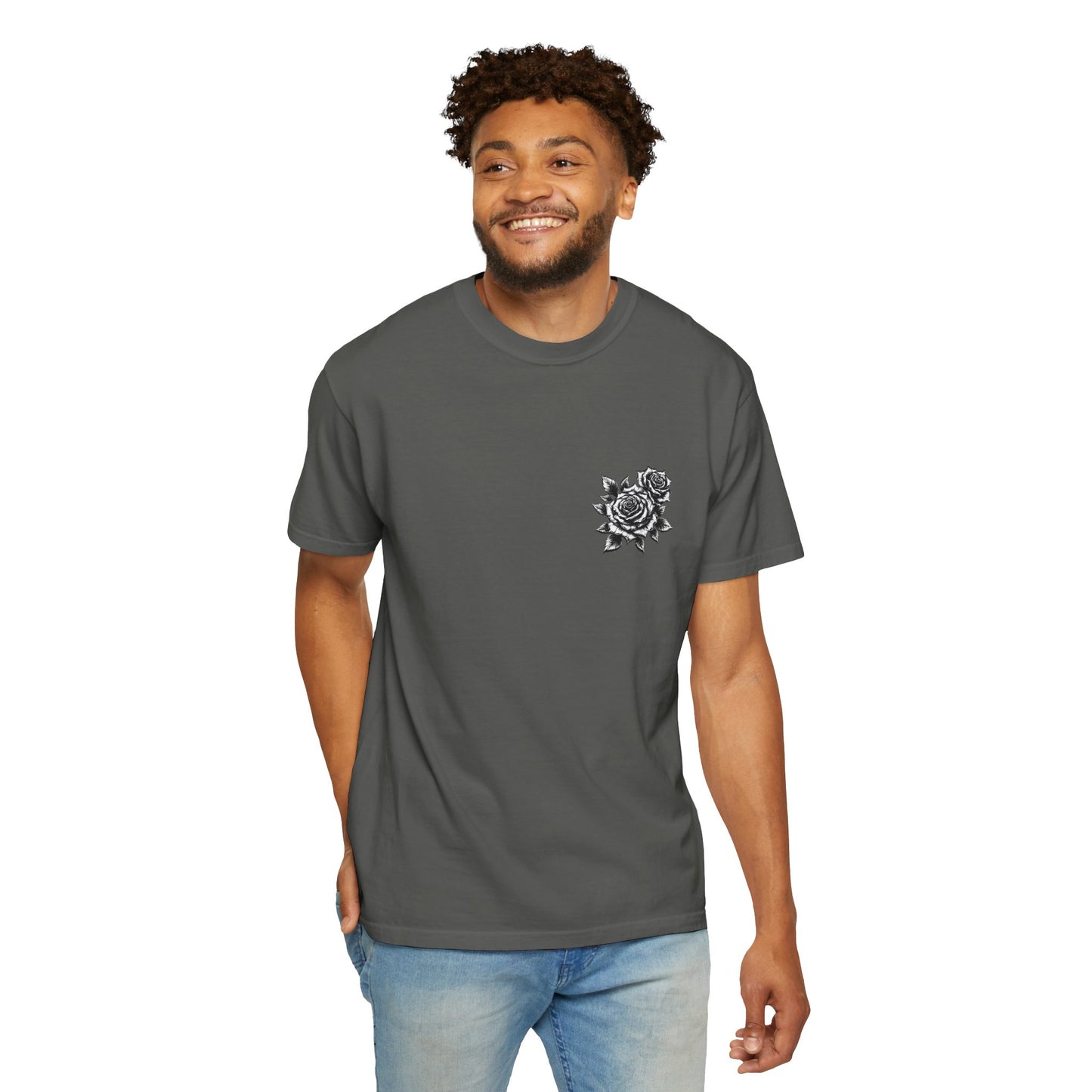 T-Shirt - Vintage Virgin Mary & Roses Graphic Tee
