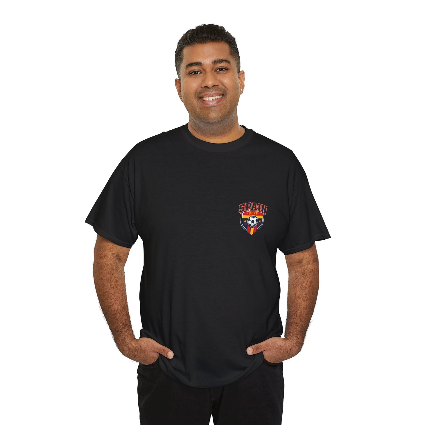 Spain 2026 FIFA World Cup Fan Edition – Front Crest & Championship Back Graphic T-Shirt