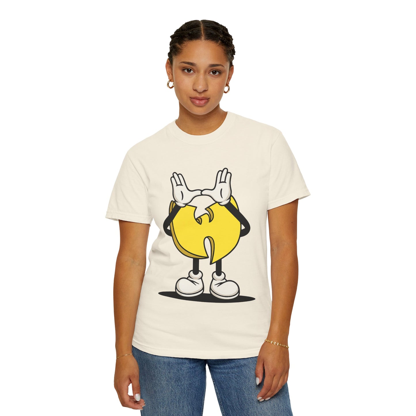 Wu-Tang Clan Inspired Cartoon "W" Hand Sign Graphic Tee