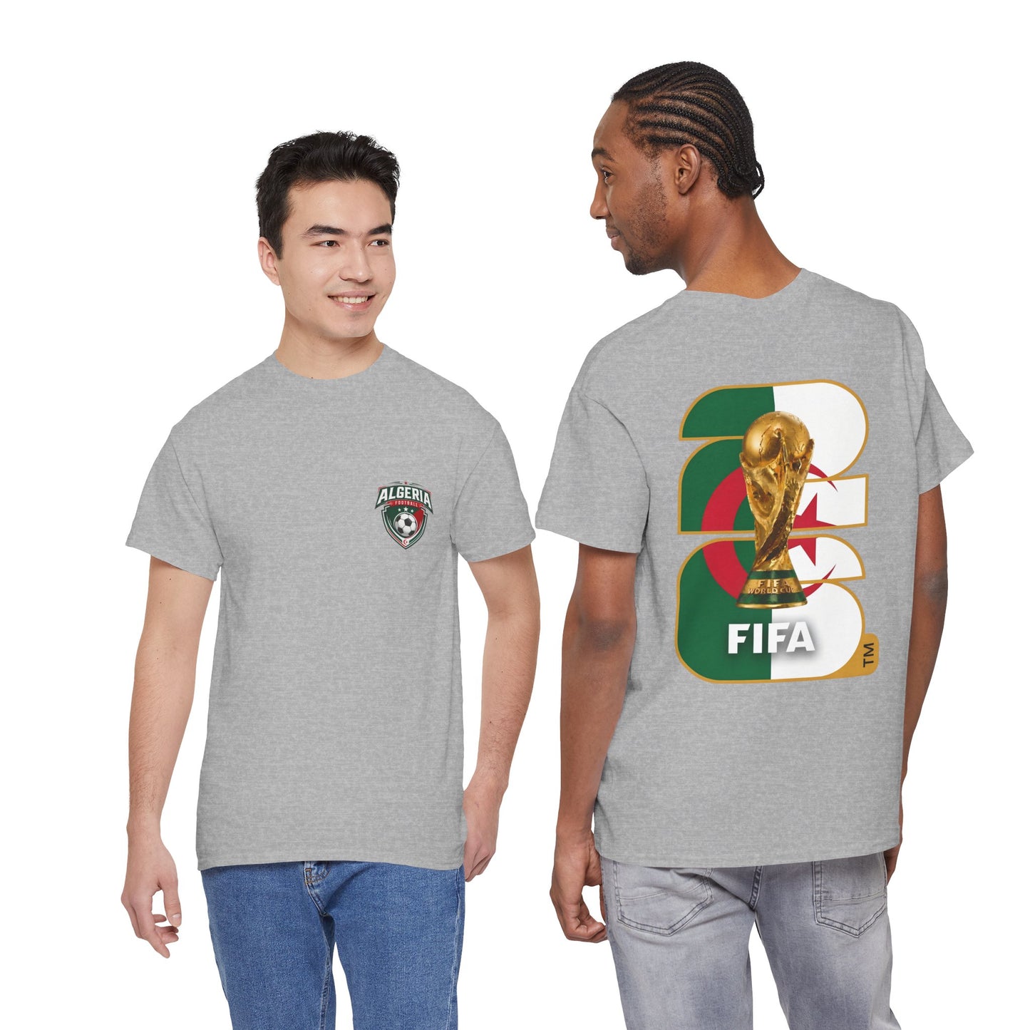 Algeria 2026 FIFA World Cup Fan Edition – Front Crest & Championship Back Graphic T-Shirt
