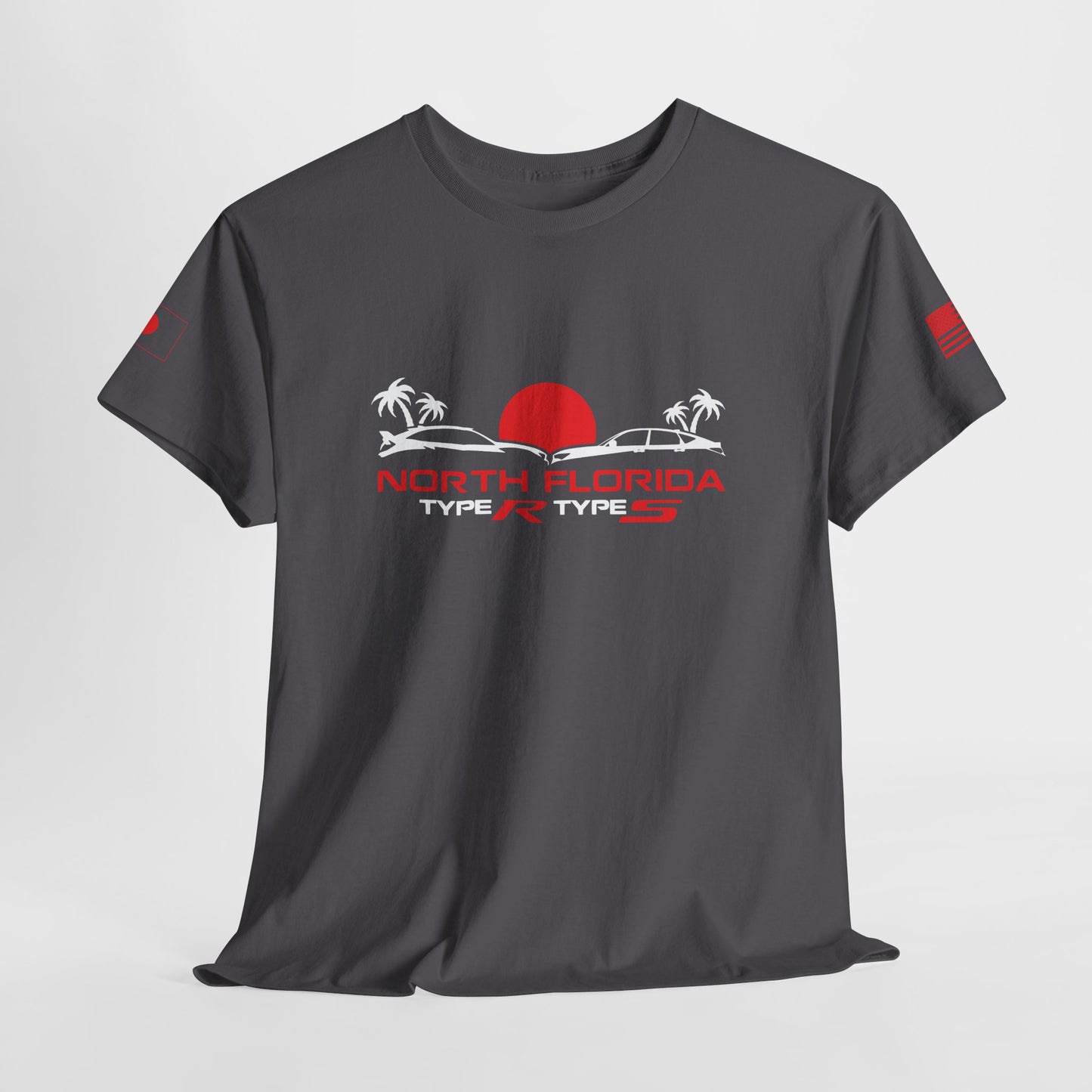 North Florida Type R Types T-Shirt — Retro Sunset Palm Beach Car Tee