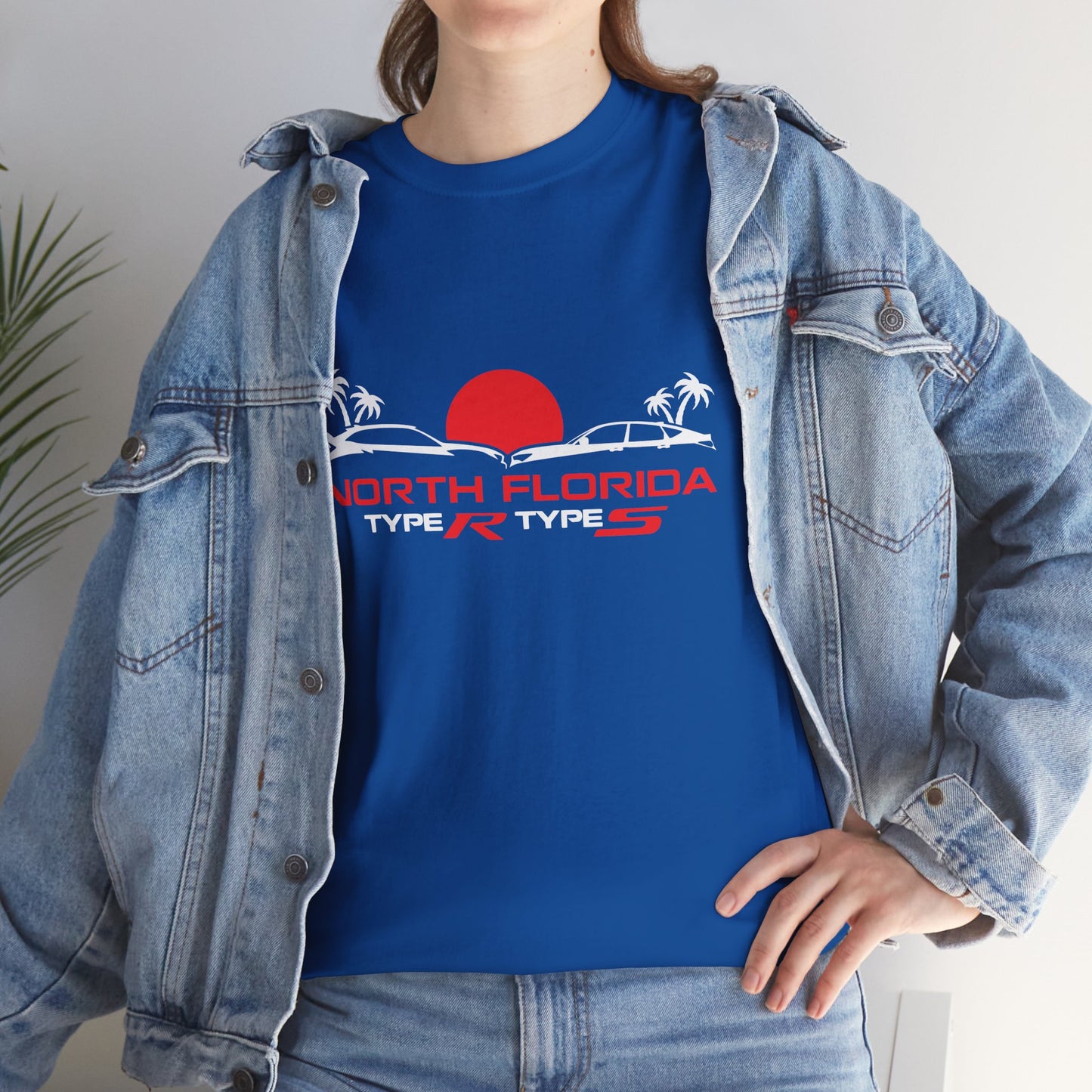 North Florida Type R Types T-Shirt — Retro Sunset Palm Beach Car Tee