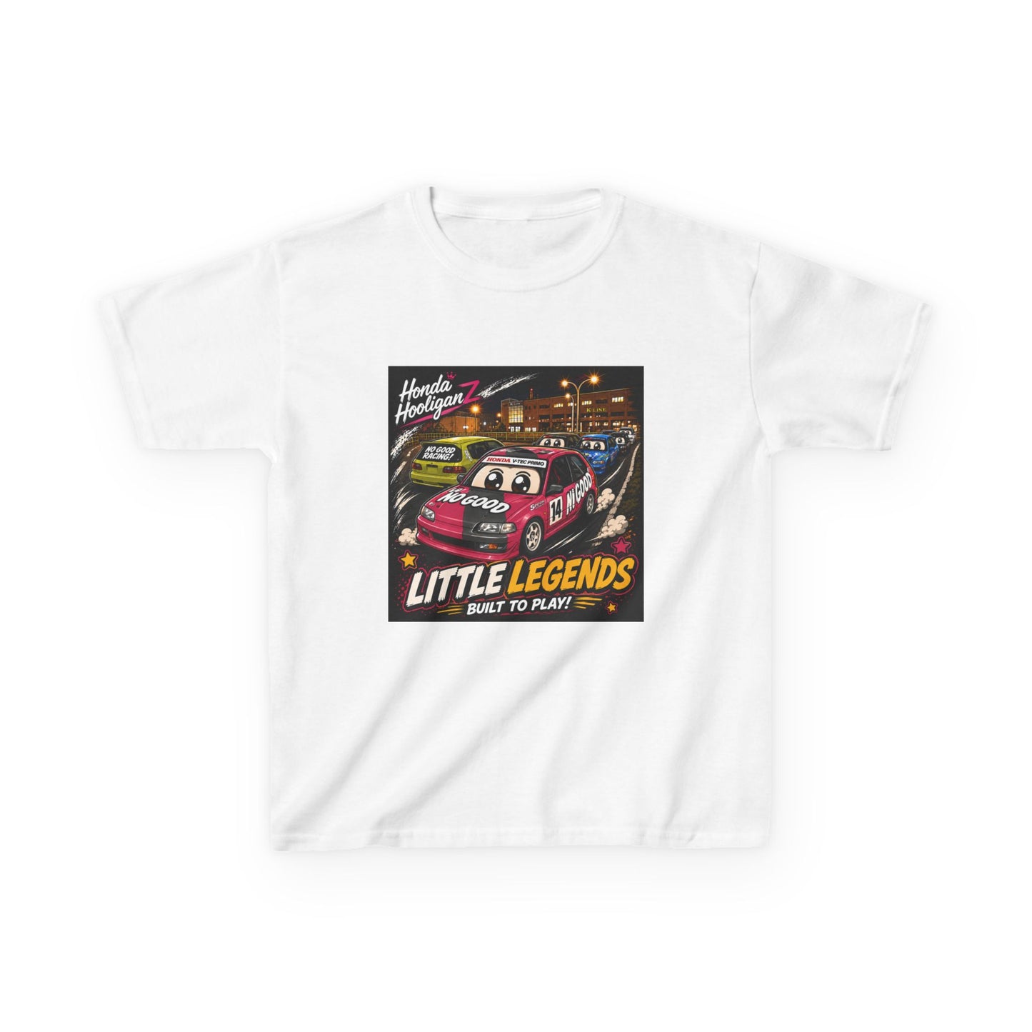 Kids Tee — 'Little Legends: Built to Play' Vintage Race Car Graphic