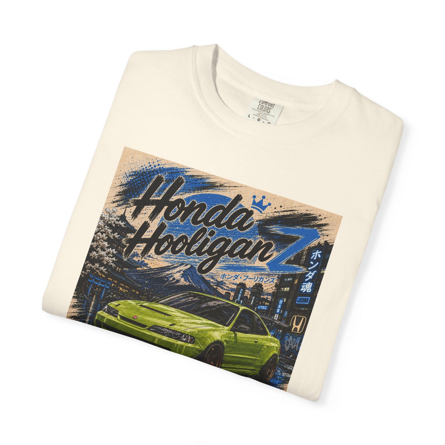 Honda HooliganZ T-Shirt — Vintage Green Sports Car Graphic Tee