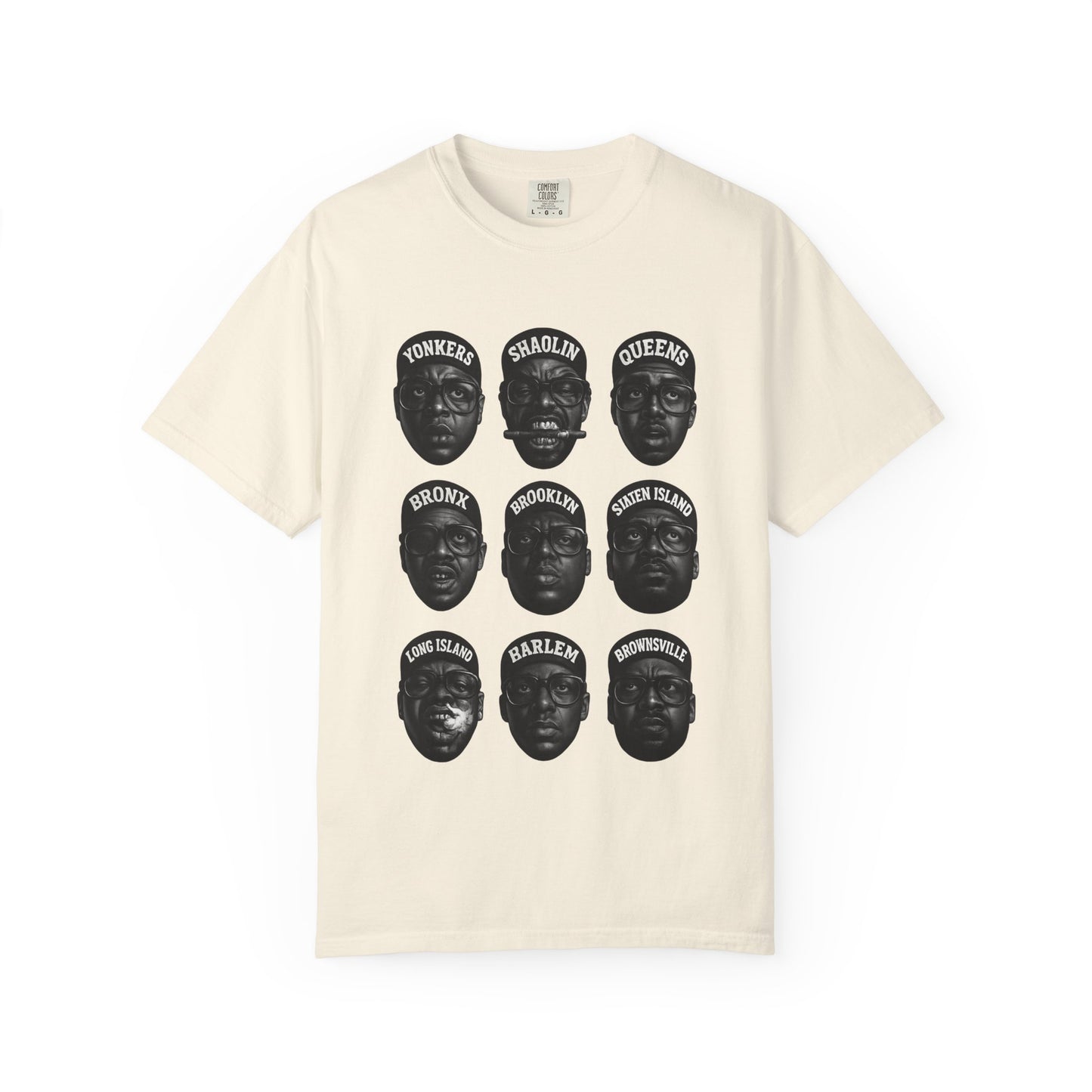 Hip-Hop Legends – Nine Icons of New York Rap | Black & White Tribute Tee