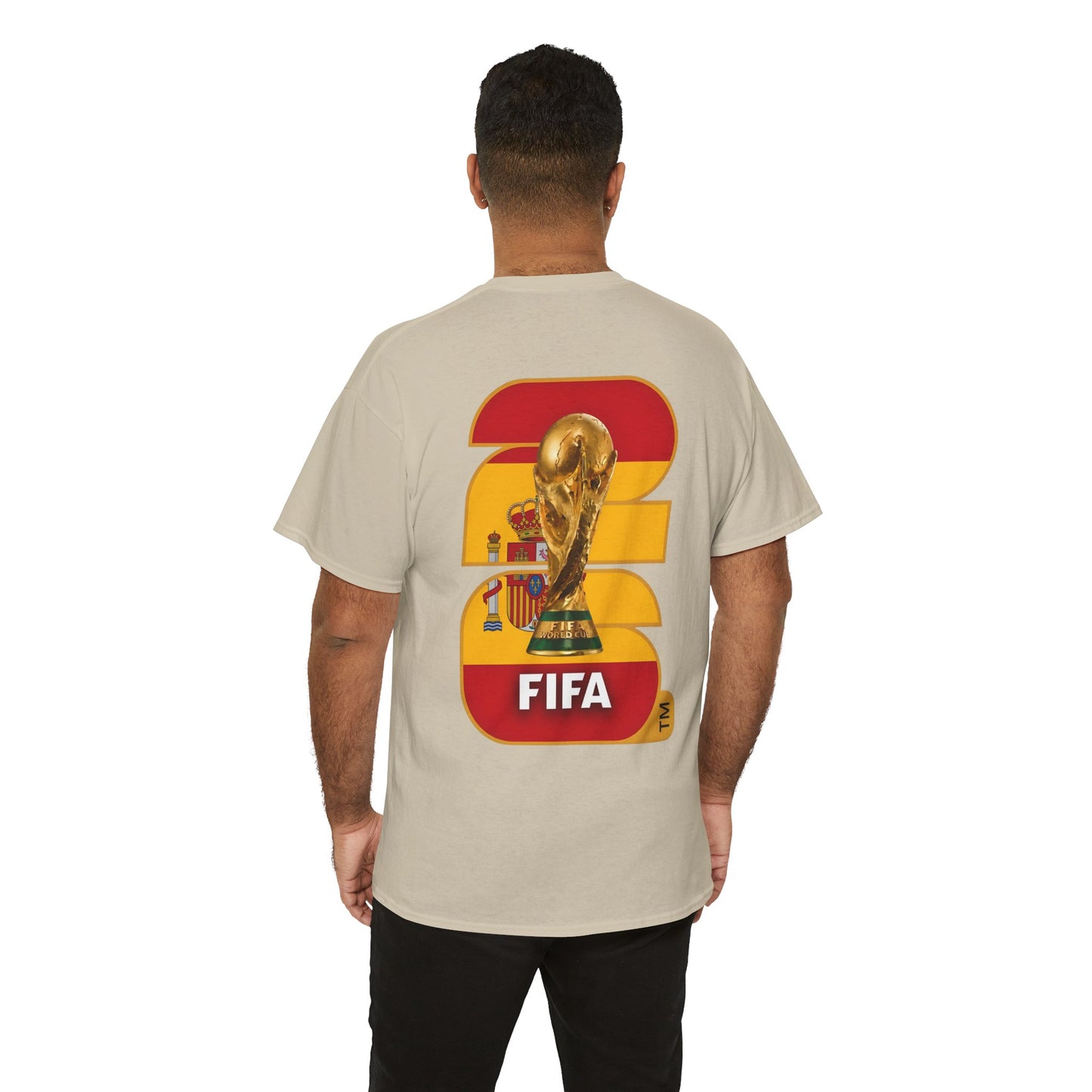 Spain 2026 FIFA World Cup Fan Edition – Front Crest & Championship Back Graphic T-Shirt