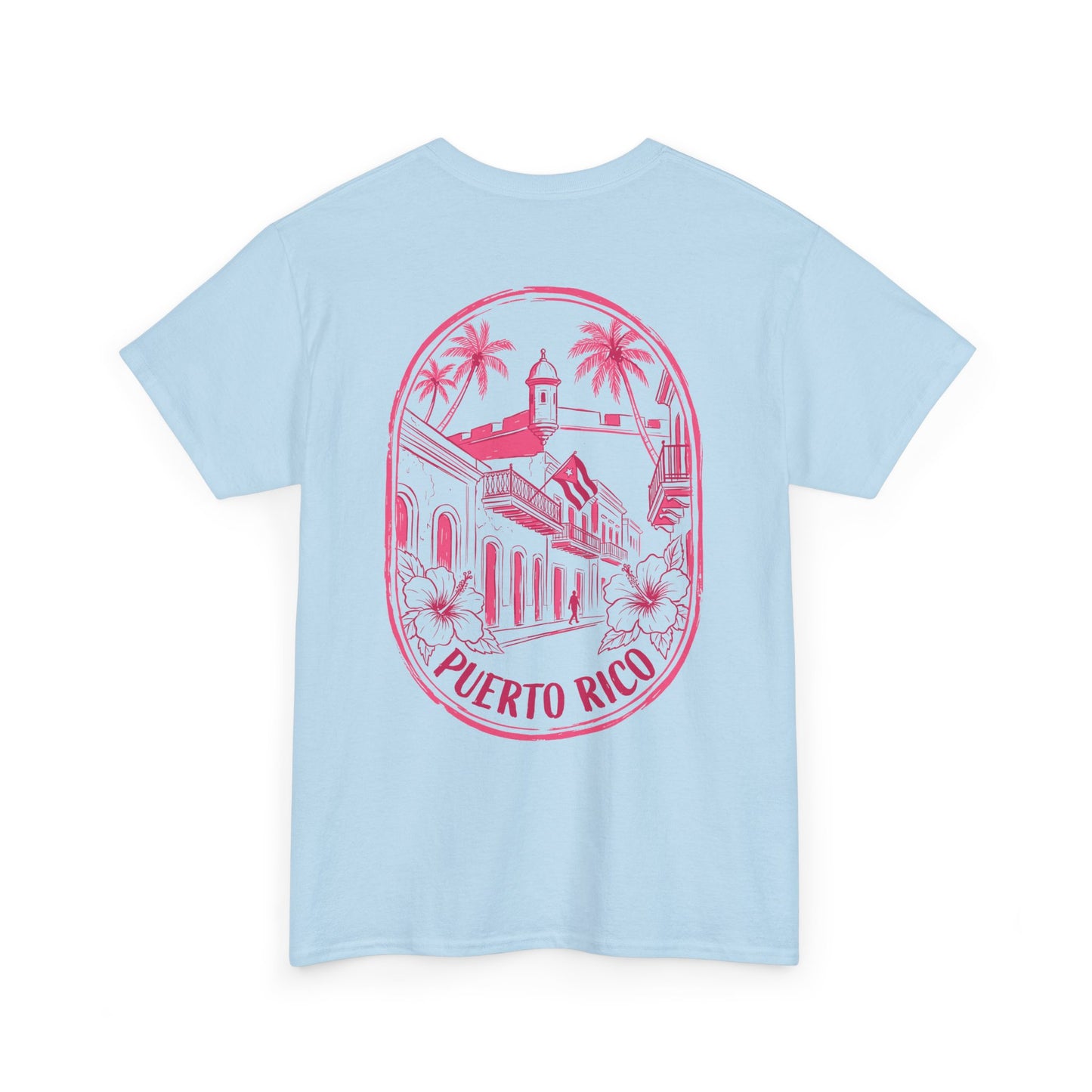 Puerto Rico Hibiscus T-Shirt — Vintage San Juan Beach Tee