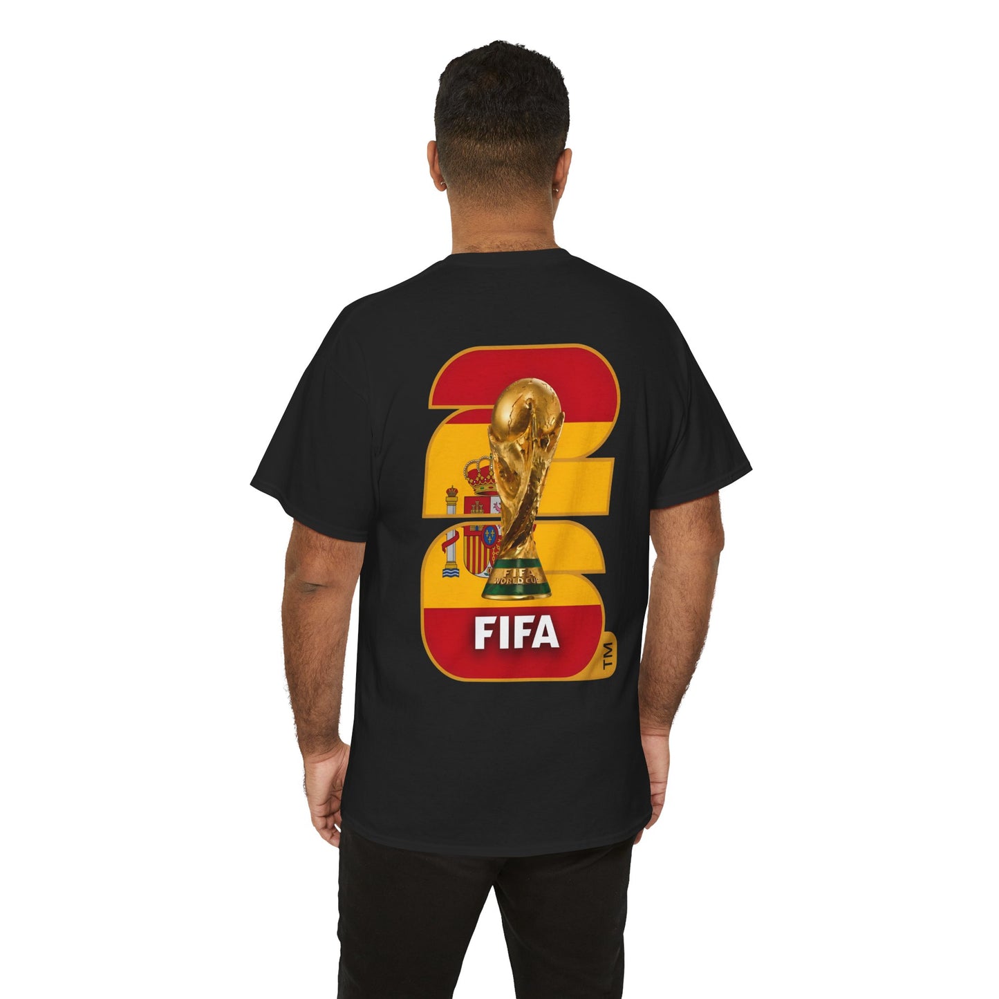 Spain 2026 FIFA World Cup Fan Edition – Front Crest & Championship Back Graphic T-Shirt