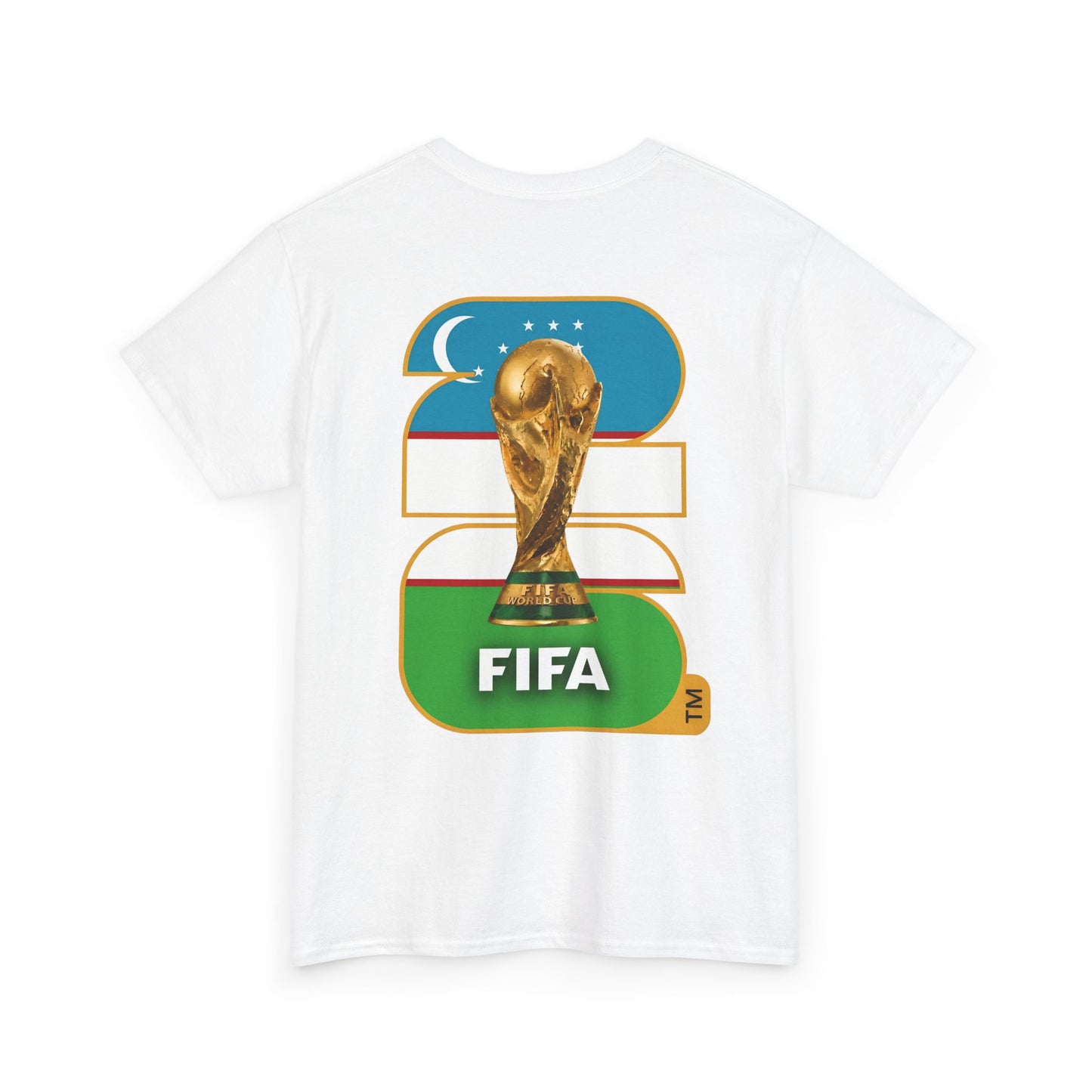 Uzbekistan 2026 FIFA World Cup Fan Edition – Front Crest & Championship Back Graphic T‑Shirt