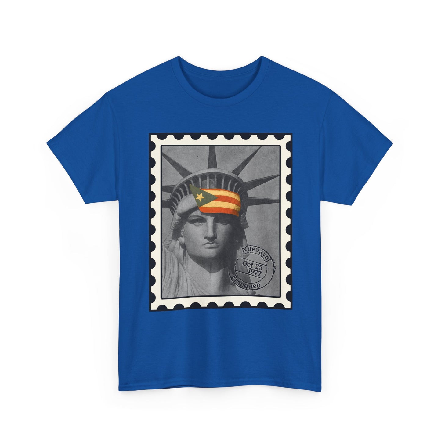 Statue of Liberty Protest Tee — "Liberty Under Protest" Puerto Rican Heritage Shirt