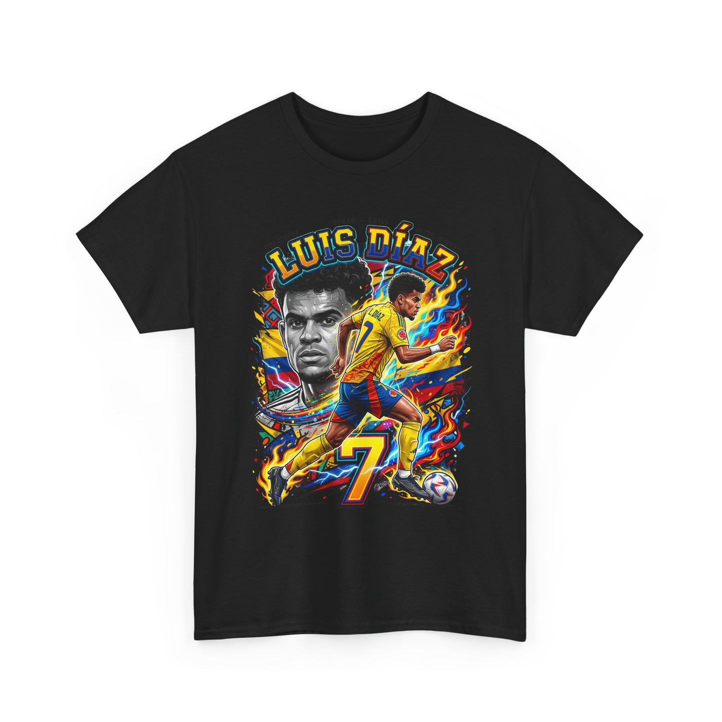 Luis Díaz #7 – Colombian Lightning T‑Shirt