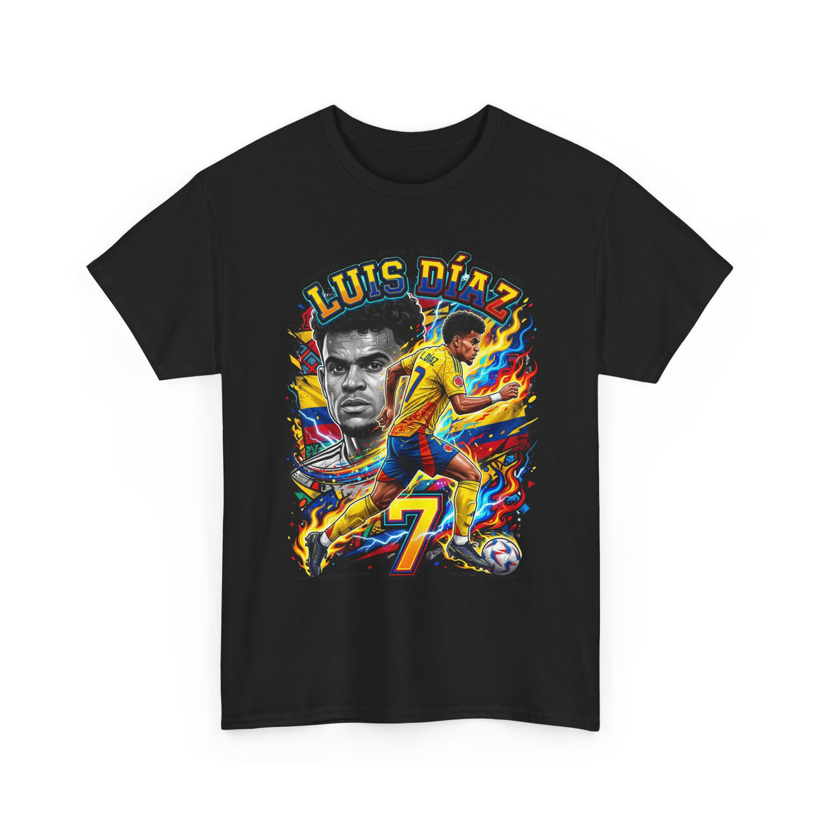 Luis Díaz #7 – Colombian Lightning T‑Shirt