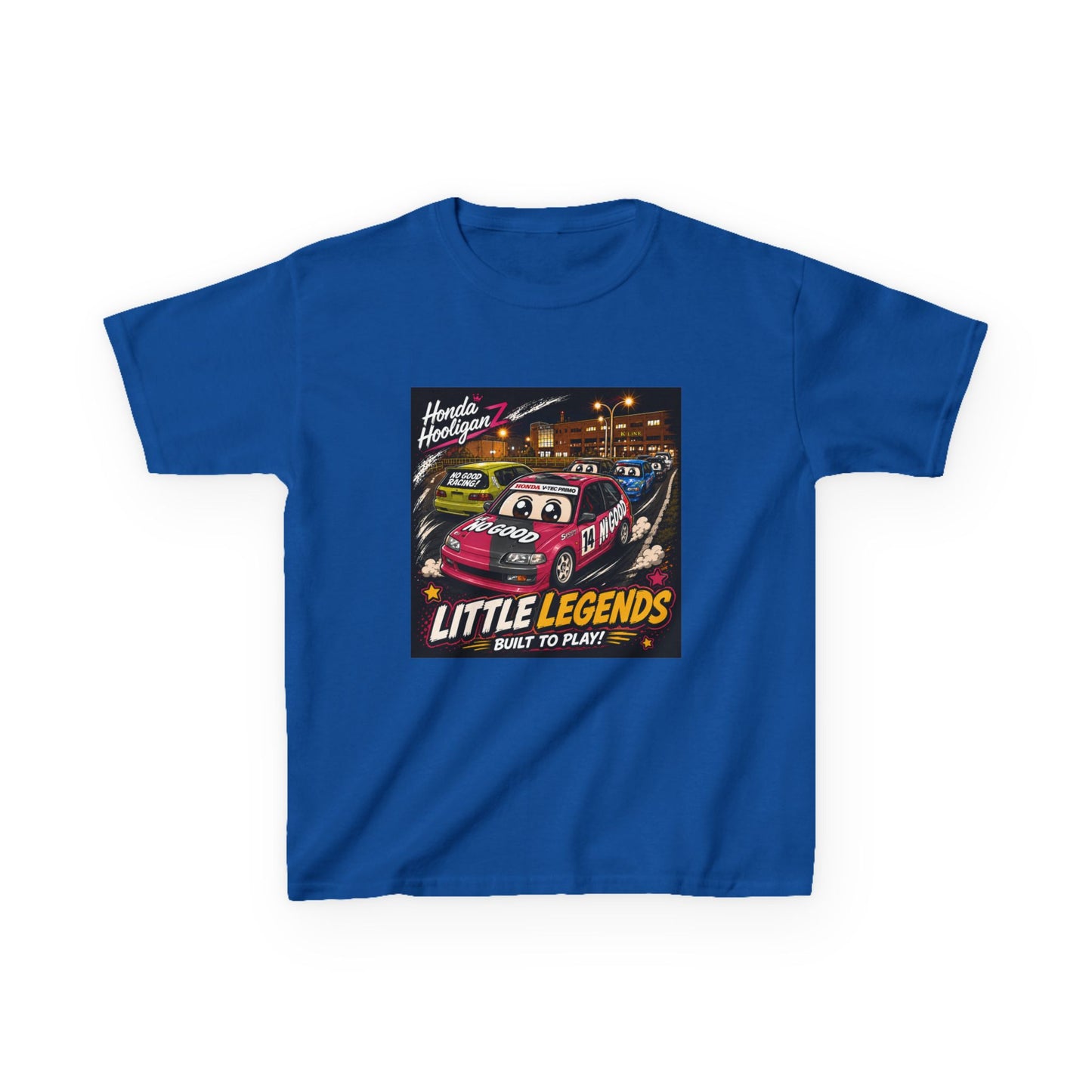 Kids Tee — 'Little Legends: Built to Play' Vintage Race Car Graphic