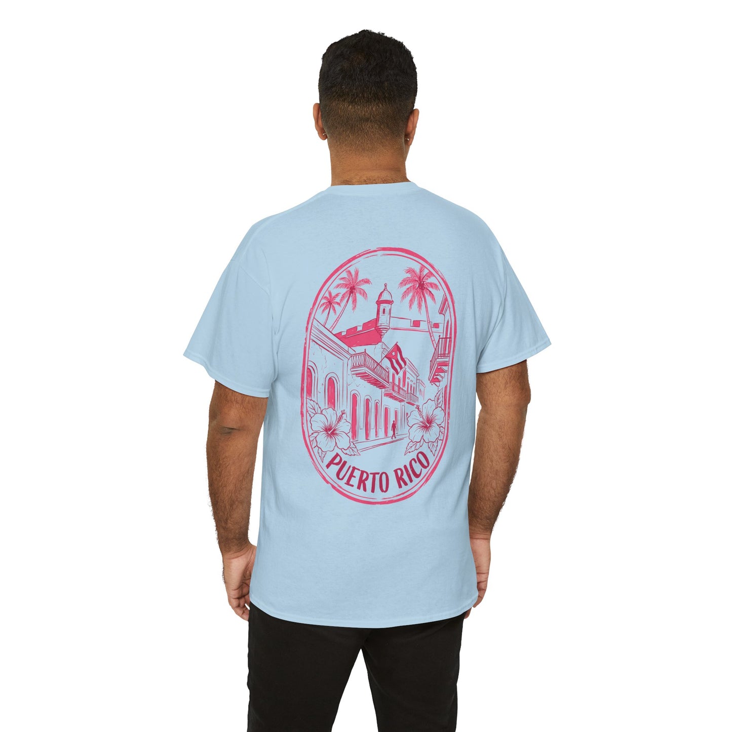 Puerto Rico Hibiscus T-Shirt — Vintage San Juan Beach Tee