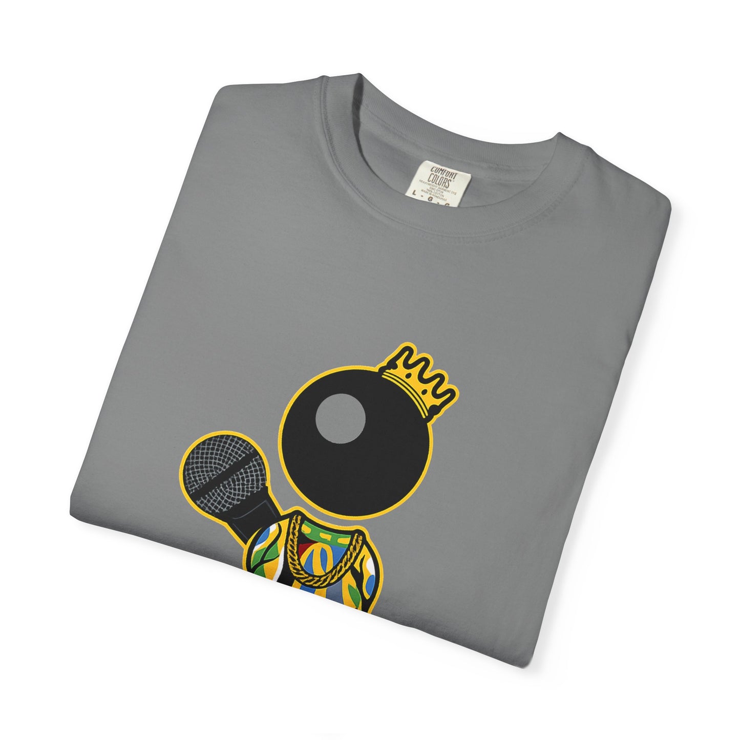 BiG Hip-Hop Icon Cartoon T-Shirt | Retro 90s Rap Inspired Streetwear Design
