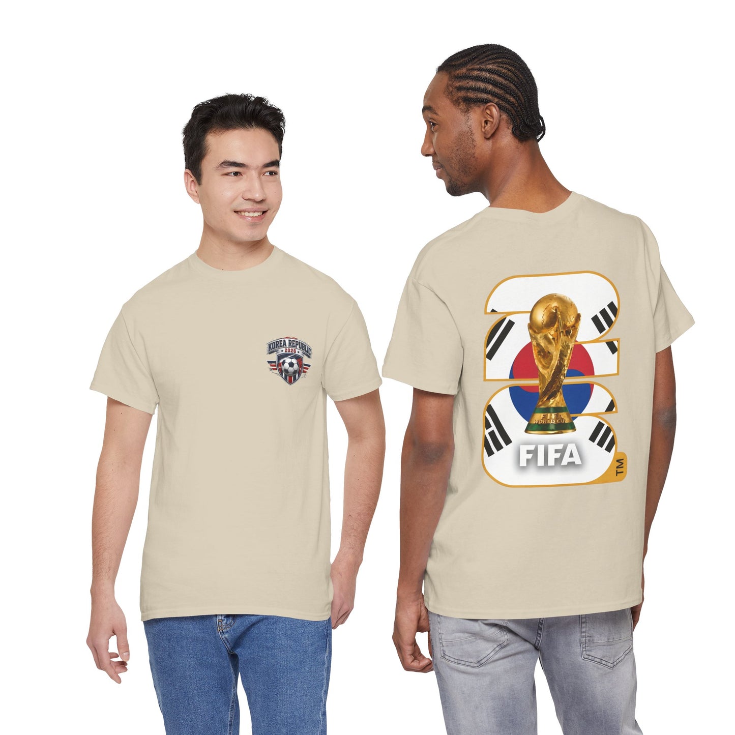 South Korea 2026 FIFA World Cup Fan Edition – Front Crest & Championship Back Graphic T-Shirt