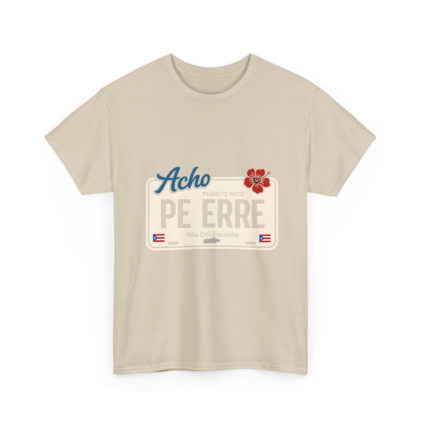 Acho PE ERRE Puerto Rico License Plate Tee — Isla Del Encanto Pride Shirt