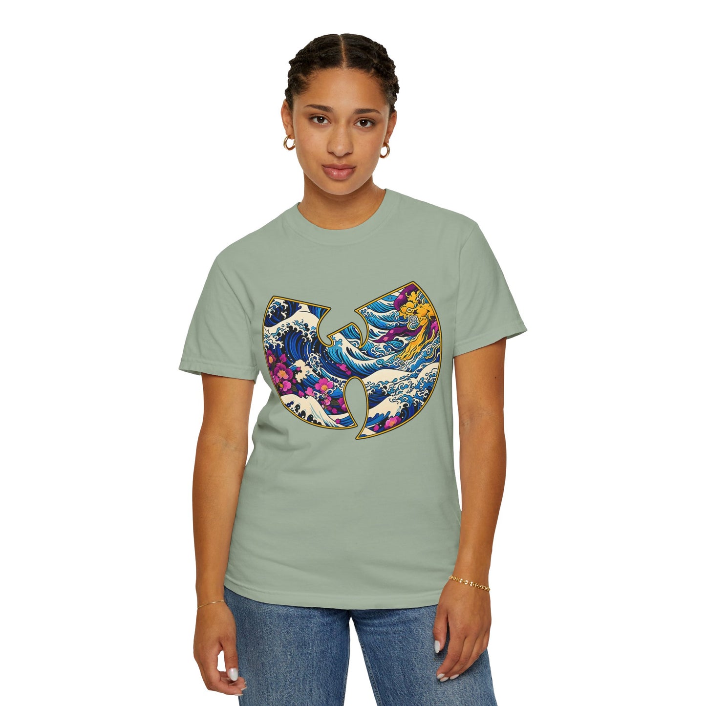 Wu-Tang Ocean Wave T-Shirt — Japanese Wave Logo Graphic Tee