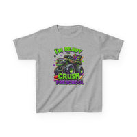 I’m Ready to Crush Preschool Monster Truck Kids T-Shirt – Back to School Tee
