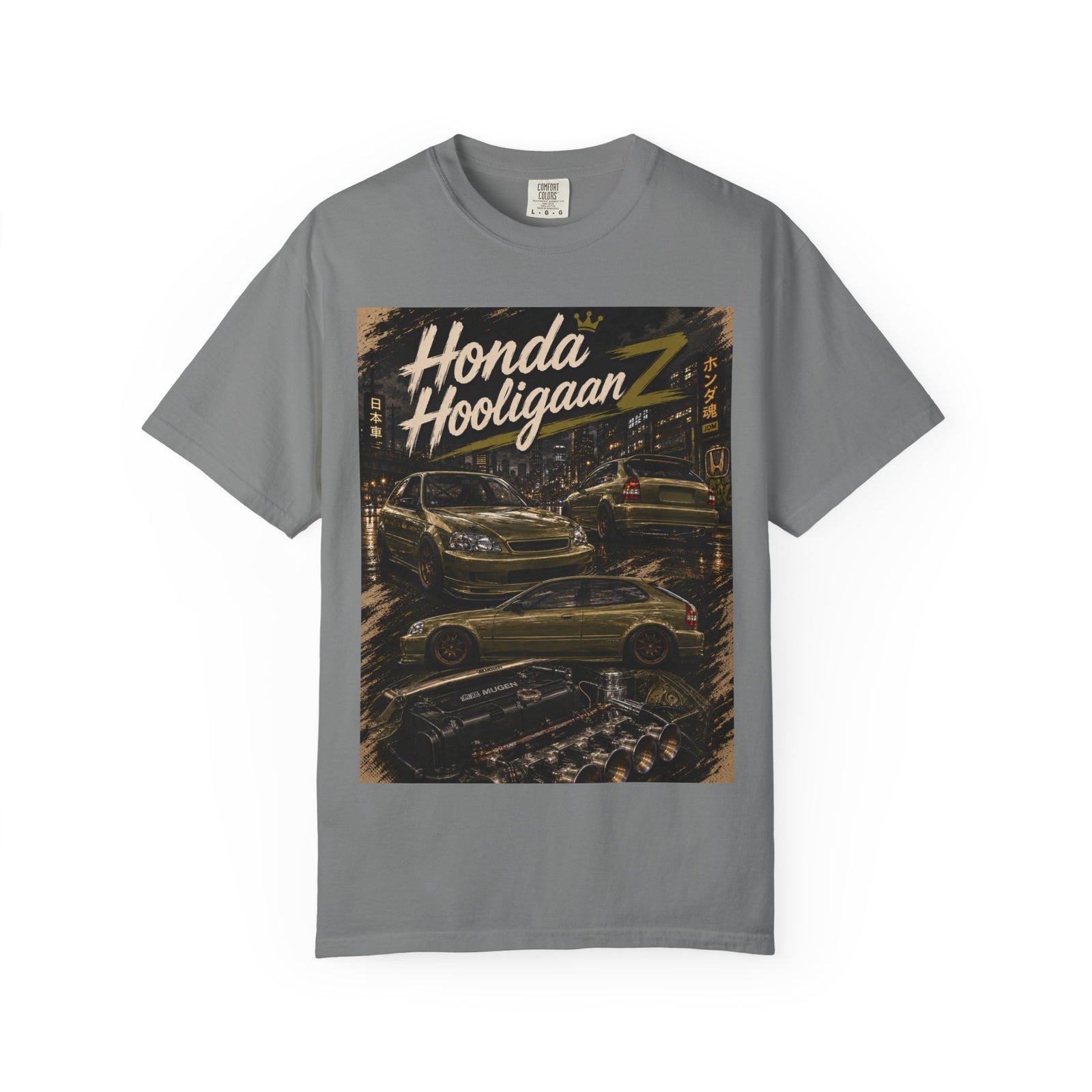 Honda HooliganZ Tee — Vintage Night Street Racing Graphic T-Shirt