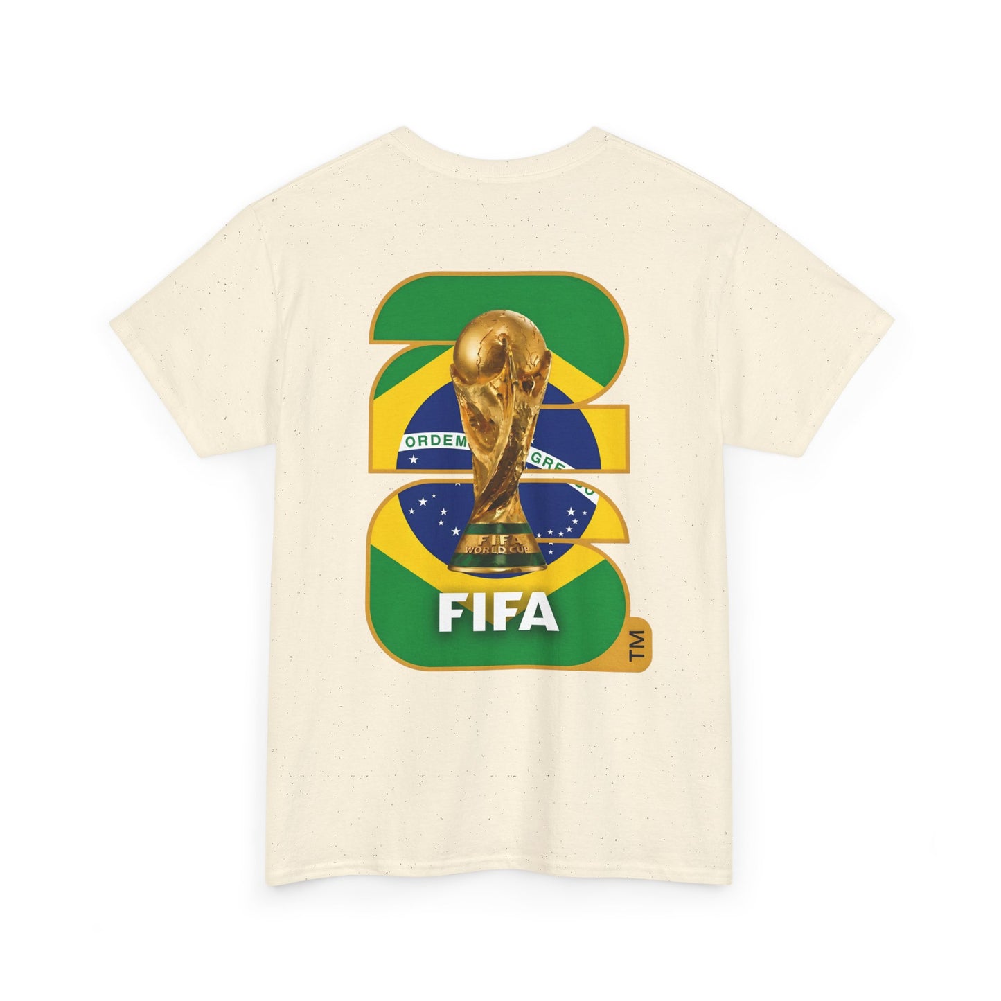Brazil 2026 FIFA World Cup Fan Edition – Front Crest & Championship Back Graphic T‑Shirt
