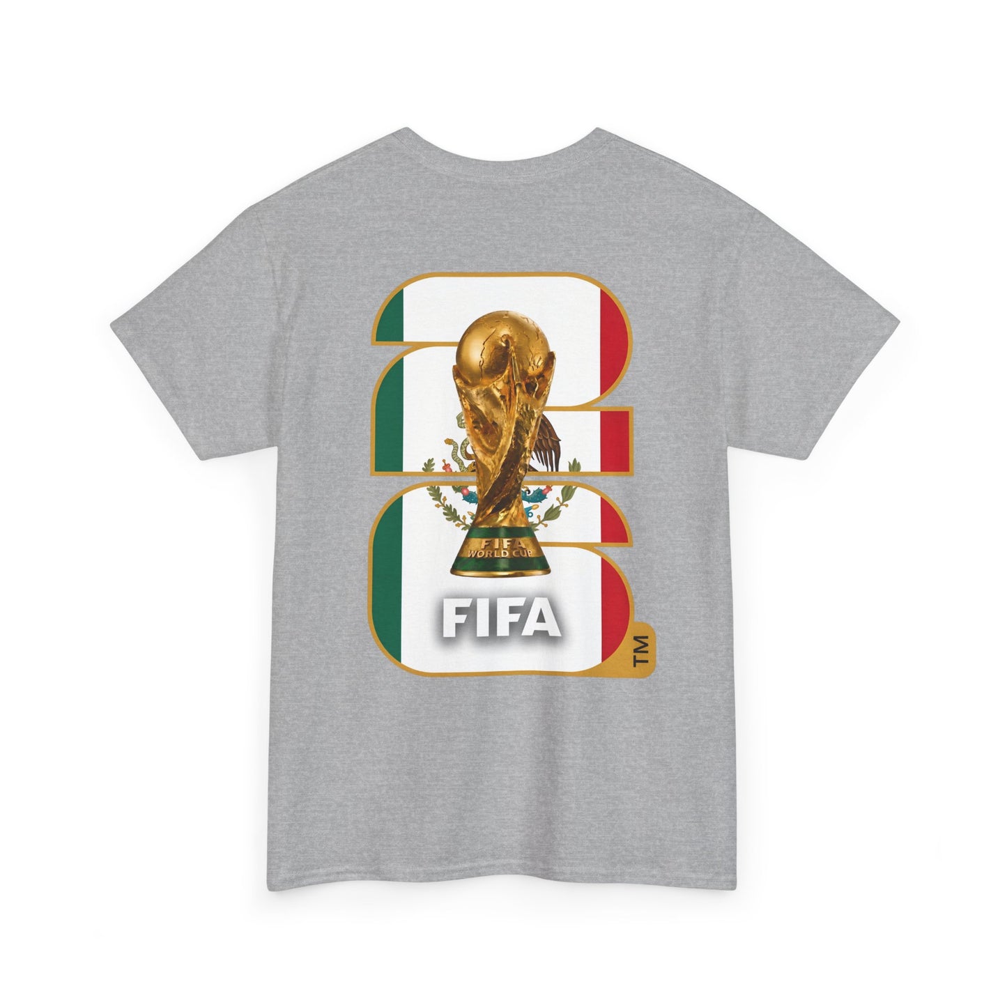Mexico 2026 FIFA World Cup Fan Edition – Front Crest & Championship Back Graphic T-Shirt