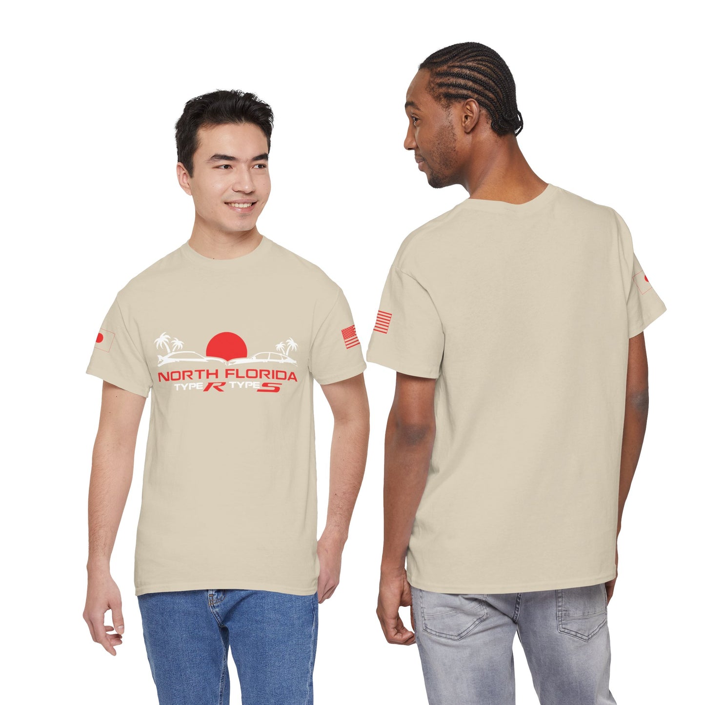 North Florida Type R Types T-Shirt — Retro Sunset Palm Beach Car Tee