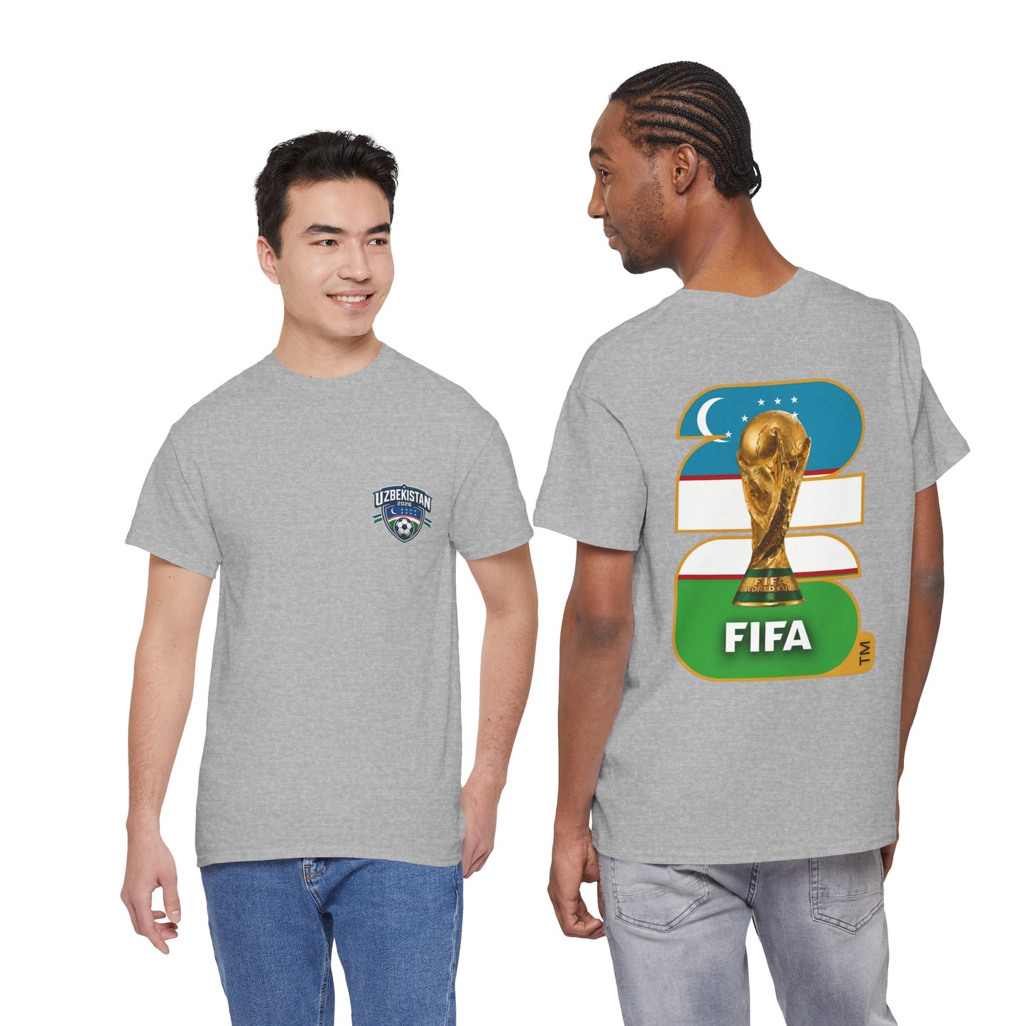 Uzbekistan 2026 FIFA World Cup Fan Edition – Front Crest & Championship Back Graphic T‑Shirt