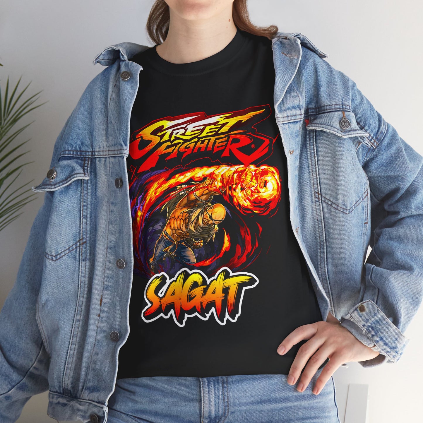 Street Fighter Sagat Fireball Attack T-shirt